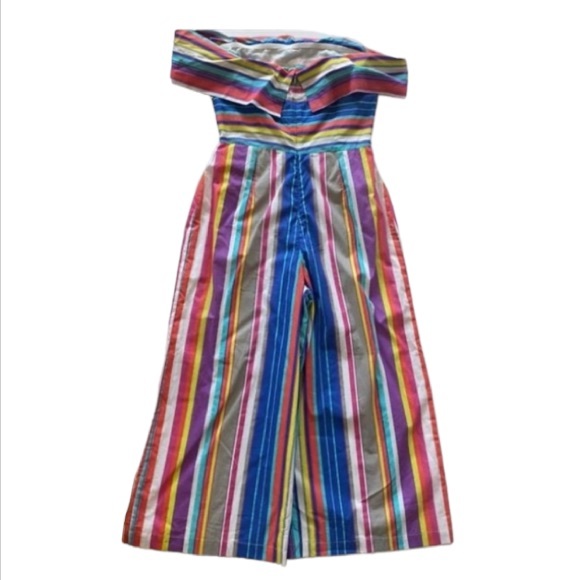 ❤️ House of Harlow 1960 x Revolve Hugh Jumpsuit in Multi Stripe Size Small NWOT - Picture 7 of 7